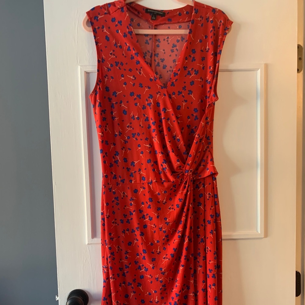 Red wrap Banana Republic dress
